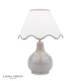 Laura Ashley Bramhope Table Lamp Grey Ceramic With Shade